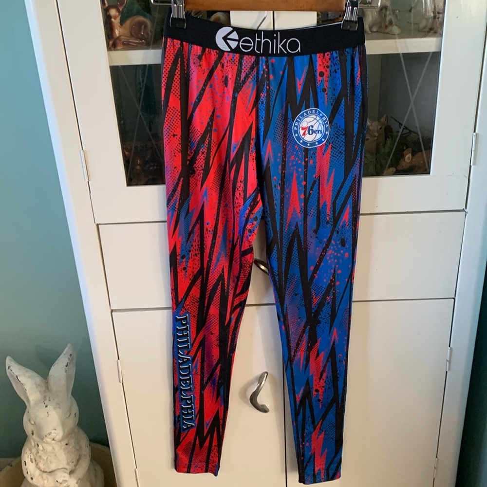 Ethika sz S leggings 76ers Philadelphia like new!